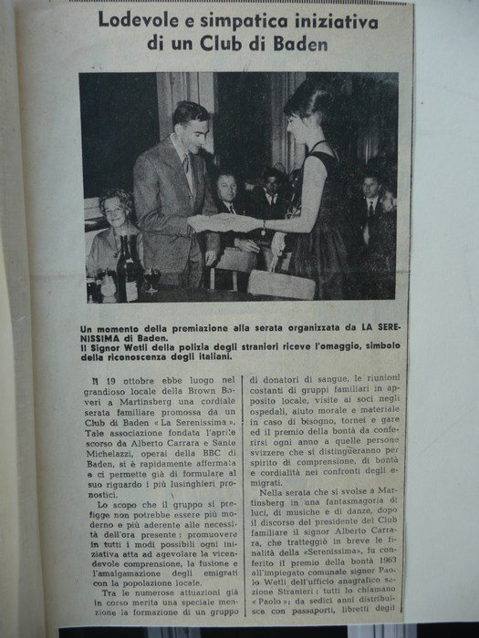Alla Serenissima 1963